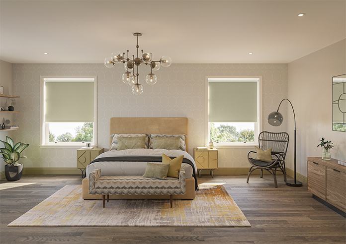 Opus (Blackout), Warm Sand - Motorised Roller Blind - Image 5